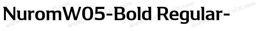 NuromW05-Bold Regular字体转换